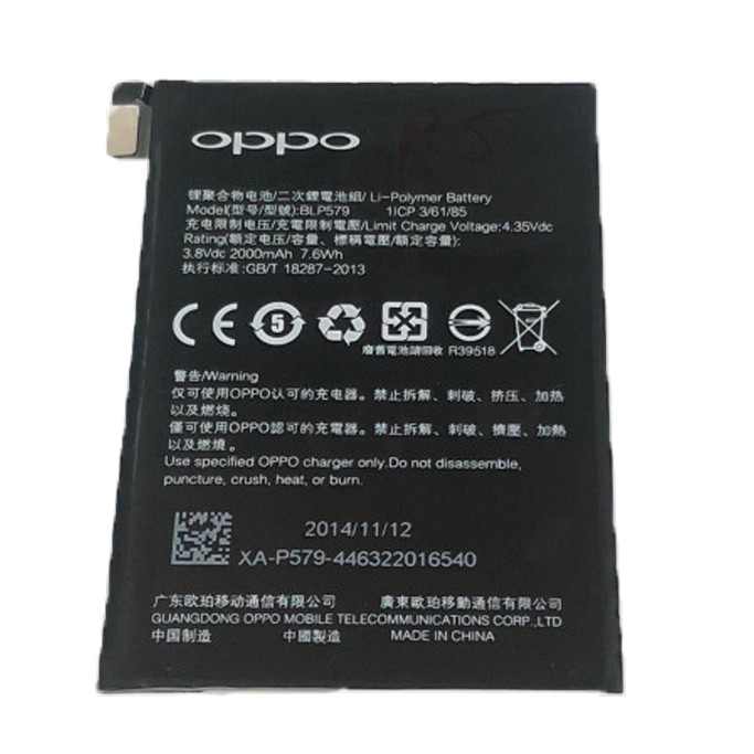 Pin oppo R5 / BLP579 xịn mới 100% hàng nhập khẩu / MuaLeGiaRe