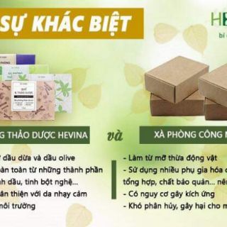 Bánh xà phòng thảo dược HEVINA
