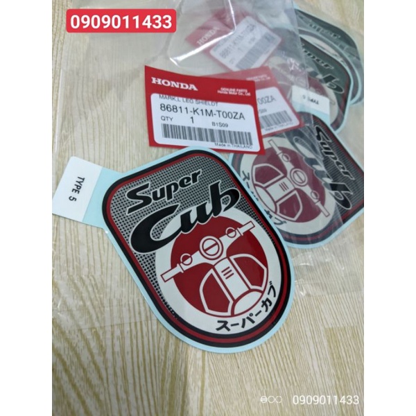 Tem bửng Super Cub 2021 Honda Thailand