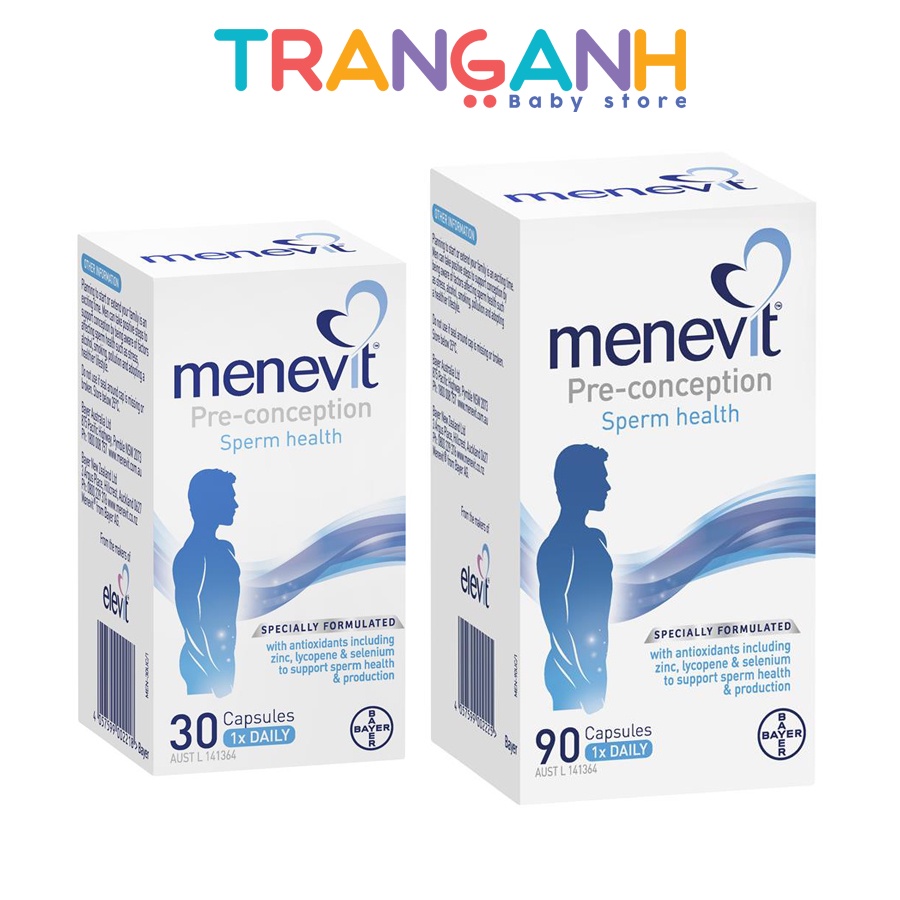 Menevit Úc hỗ trợ sinh sản và sinh lý nam giới.
