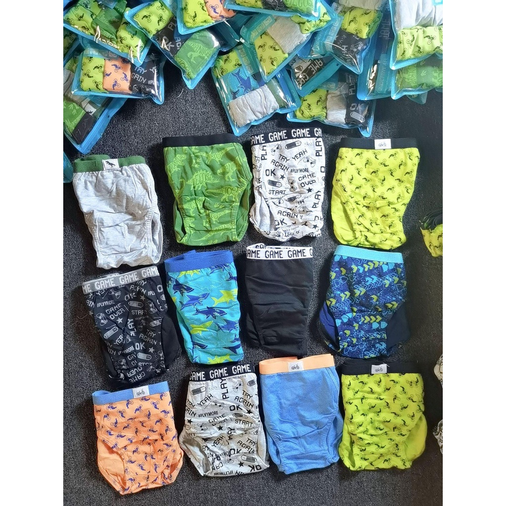 Sét 3 quần sịp tam giác cho bé trai hàng cotton size đại 8-12y