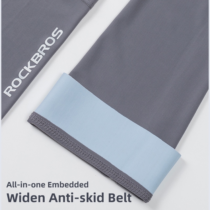 Rockbros Găng Cánh Tay Chống Nắng Bằng Lụa Lạnh Thoáng Khí Phong Cách Thể Thao Thời Trang Mùa Hè Cho Nam