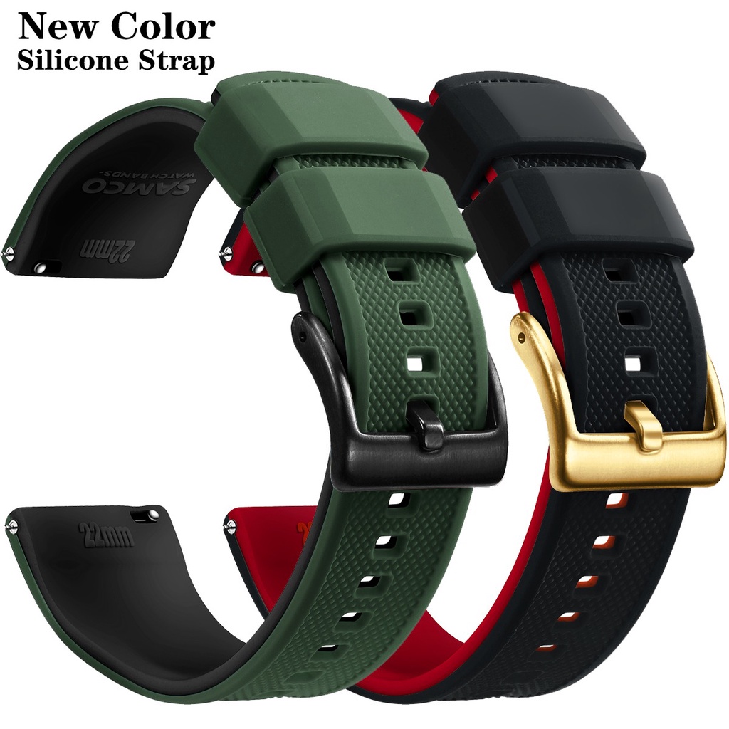Dây đeo đồng hồ thể thao silicone 20mm 22mm thay thế chống nước cho Garmin Forerunner 55 158 245 645 Music 745