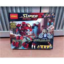 Lắp Ráp Xếp Hình Super Heroes Mô Hình Người Sắt Và Khổng Lồ Xanh Hulkbuster 248 Khối - Đồ Chơi Trẻ Em