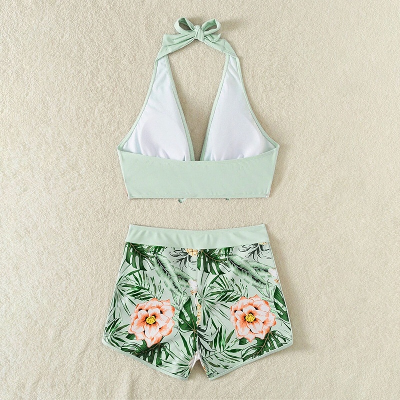 QQ Bộ Đồ Bơi Bikini Thắt Nút Hở Lưng Eo Cao Quyến Rũ Thời Trang Cho Nữ