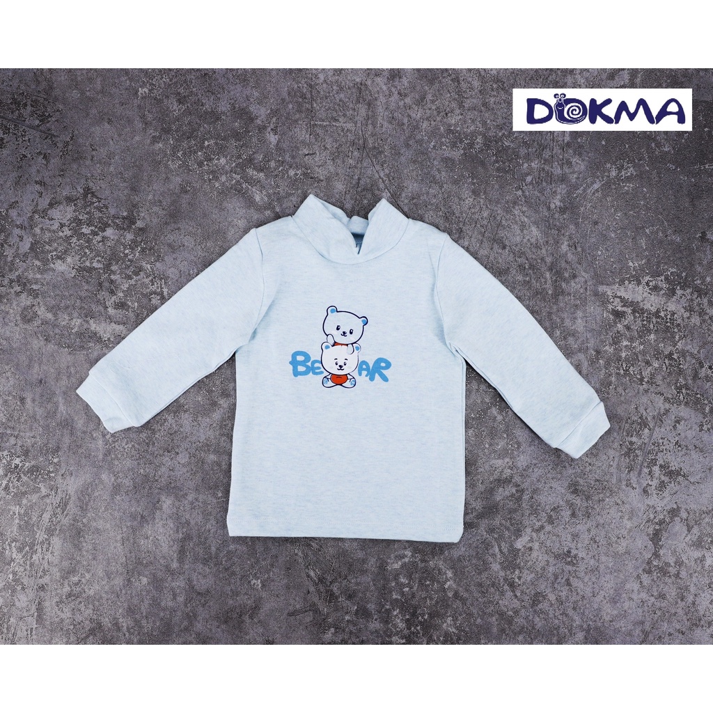 DA138 Áo sơ sinh cổ 4cm Dokma (9-36M)