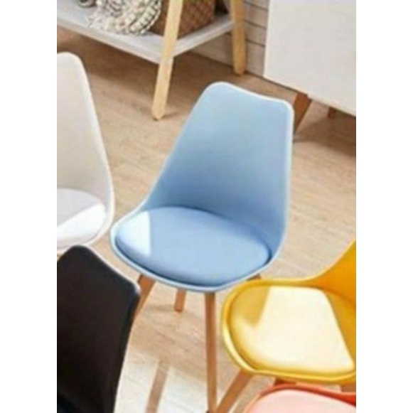 Ghế eames nệm chân gỗ, ghế cafe hàng nhập