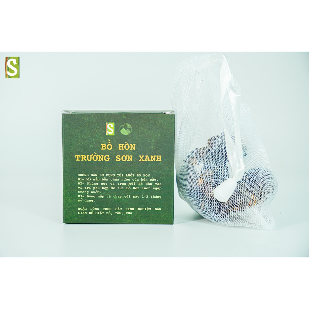 Quả bồ hòn khô Trường Sơn Xanh kèm túi lưới tiện dụng