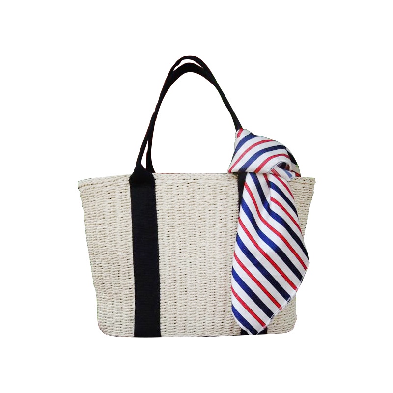 Túi đeo vai IELGY đan cói màu sắc tương phản thời trang cho nữ