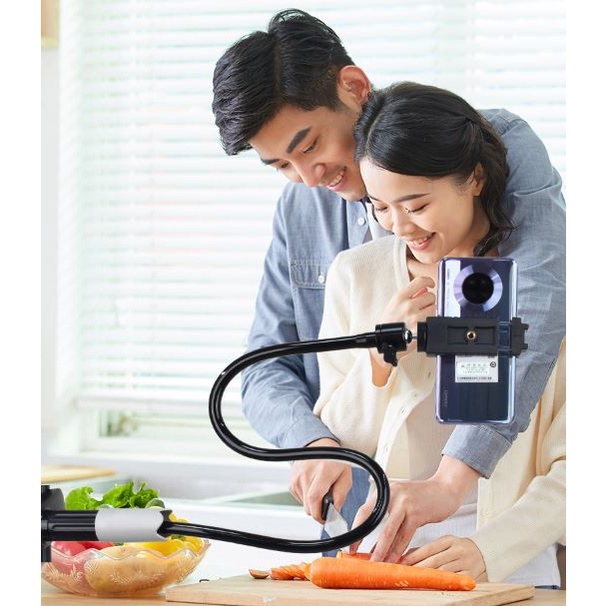 Giá kẹp điện thoại cạnh bàn livestream - chụp sản phẩm