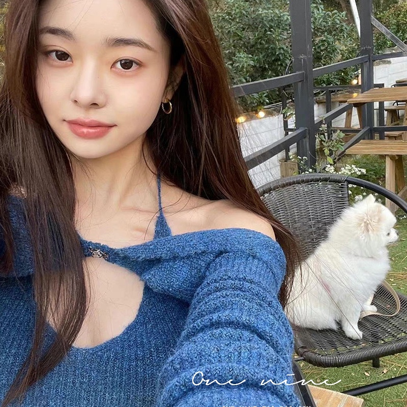 SUXI Áo Croptop Dệt Kim Thời Trang Mùa Thu Cho Nữ