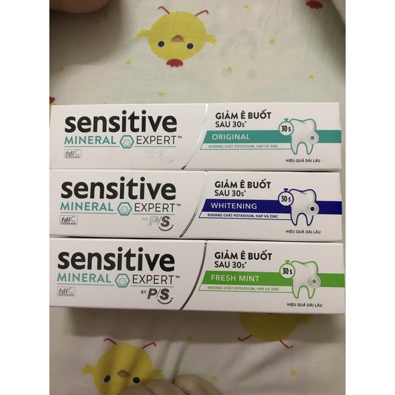 Tro gia Kem đánh răng sensitive expert P/S giảm ê buốt tức thì tặng kèm quà theo phân loại