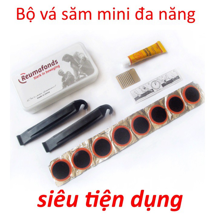 bộ vá săm xe đạp mini bỏ túi tiện dụng