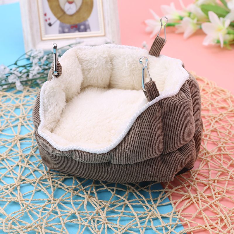 Võng Treo Vải Nhung Mềm Mại Giữ Ấm Mùa Đông Cho Sóc Chuột Hamster