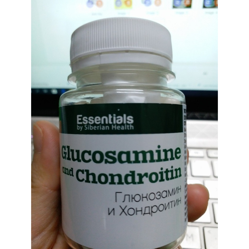 Thực phẩm bảo vệ sức khỏe Essentials by Siberian Health. Glucosamine and Chondroitin