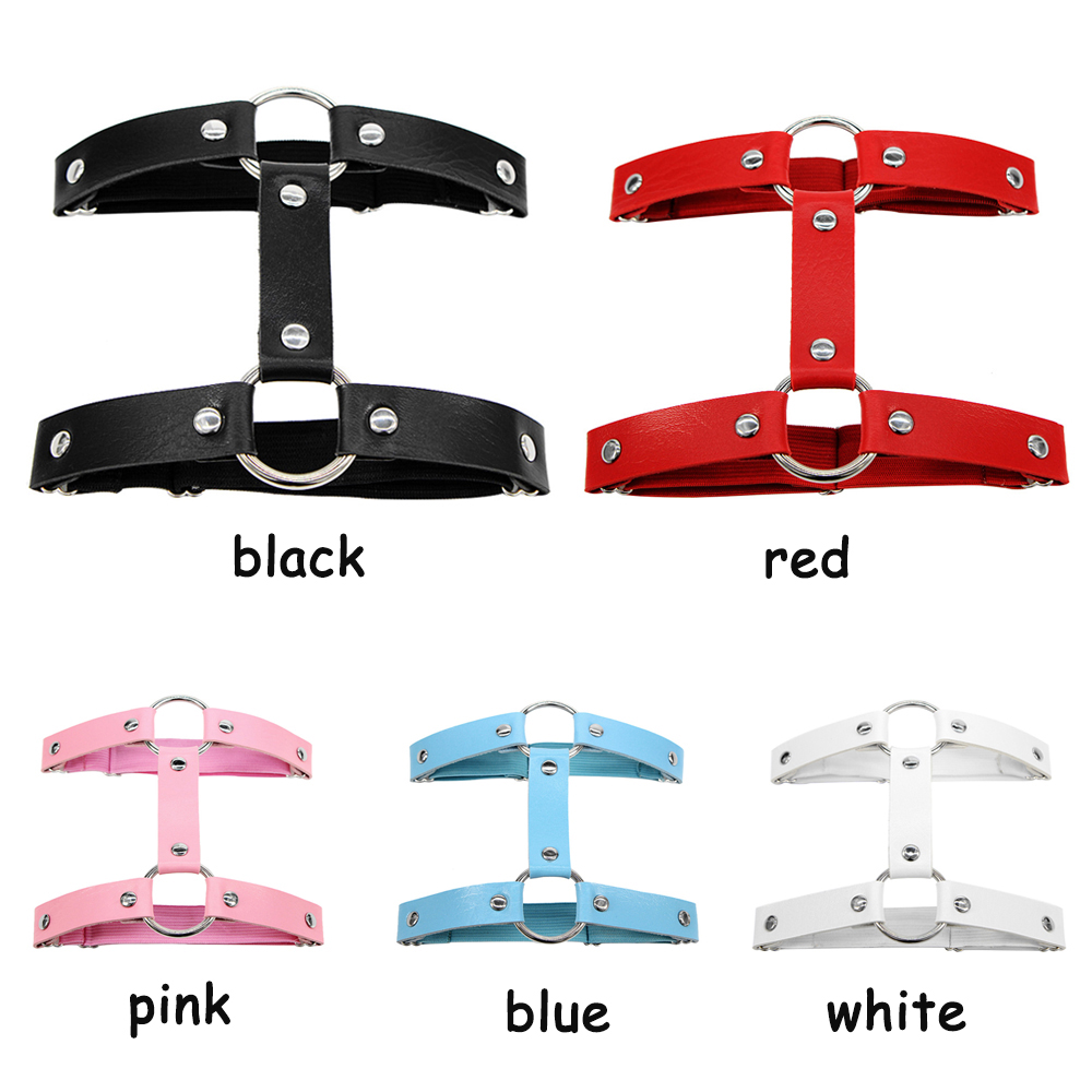 Dây đai buộc chân 2 hàng nhiều màu thời trang gothic cá tính