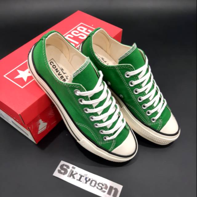 Giày Converse Chuck Taylor 70s Cổ Thấp Màu Xanh Lá Trẻ Trung Năng Động