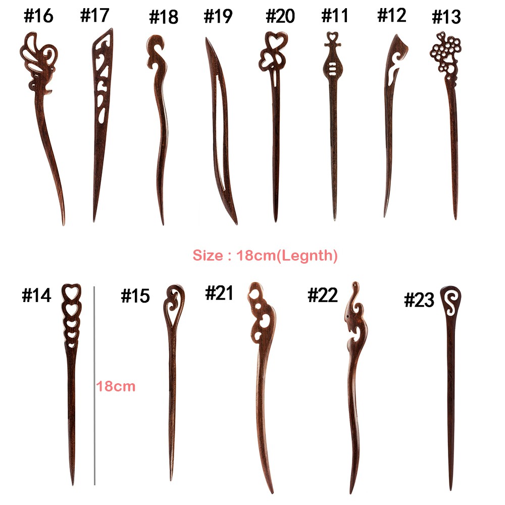 [Hàng mới về] Trâm cài tóc bằng gỗ đàn hương phong cách retro cho nữ