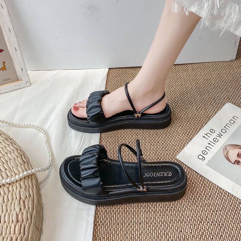 Sandal quai hậu nhún đế 2.5cm dây quai dễ sử dụng mã56
