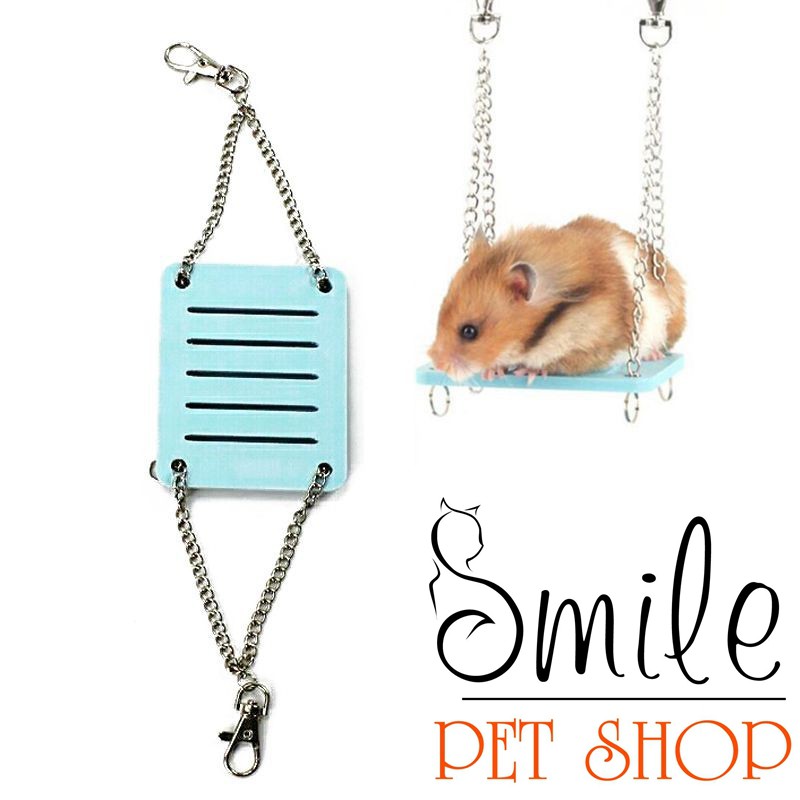 [GIÁ SỈ] Phụ Kiện Hamster - Đồ chơi Hamster- Xích đu gỗ nhiều màu sắc cho Hamster - Smile Pet Shop