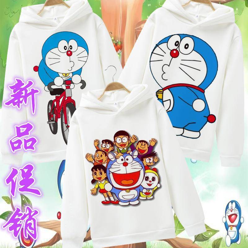 Áo Hoodie In Hình Mèo Máy doraemon Dễ Thương Thời Trang Thu Đông Cho Cặp Đôi