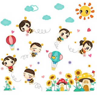 Decal Dán Tường Hình Con Ong