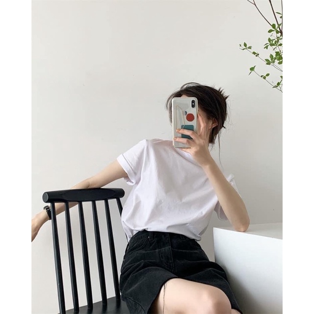Áo Thun Trơn Basic Cổ Tròn Cotton Premium 2 Màu Cổ Điển Trẻ Trung, Năng Động - GUNN T-SHIRT