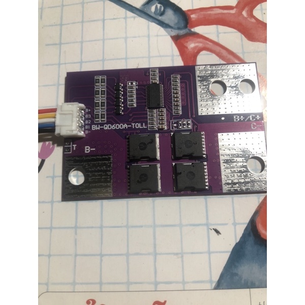 Mạch 4s 12.8v 600a bảo vệ pin sắt khởi động xe máy ô tô