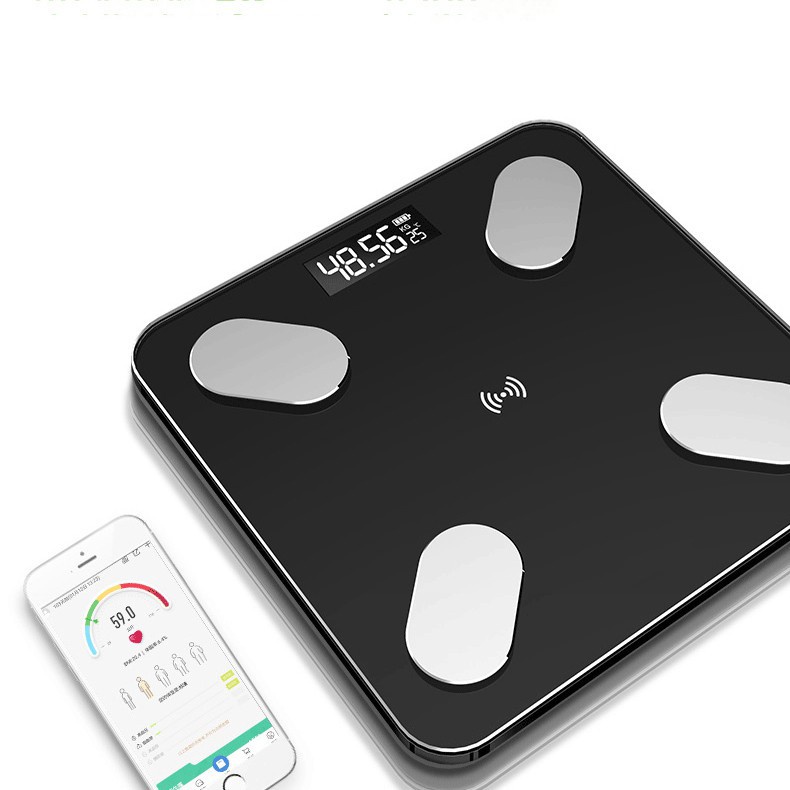 [SALE SỐC]Cân Sức Khỏe Điện Tử Thông Minh Kết nối Bluetooth phân tích cơ thể Perfectt, Cân đo độ béo