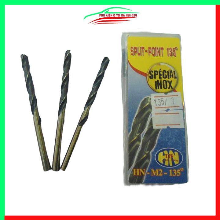 Mũi khoan inox pháp F135 Hoàng Nam đủ mũi 1-7.5mm
