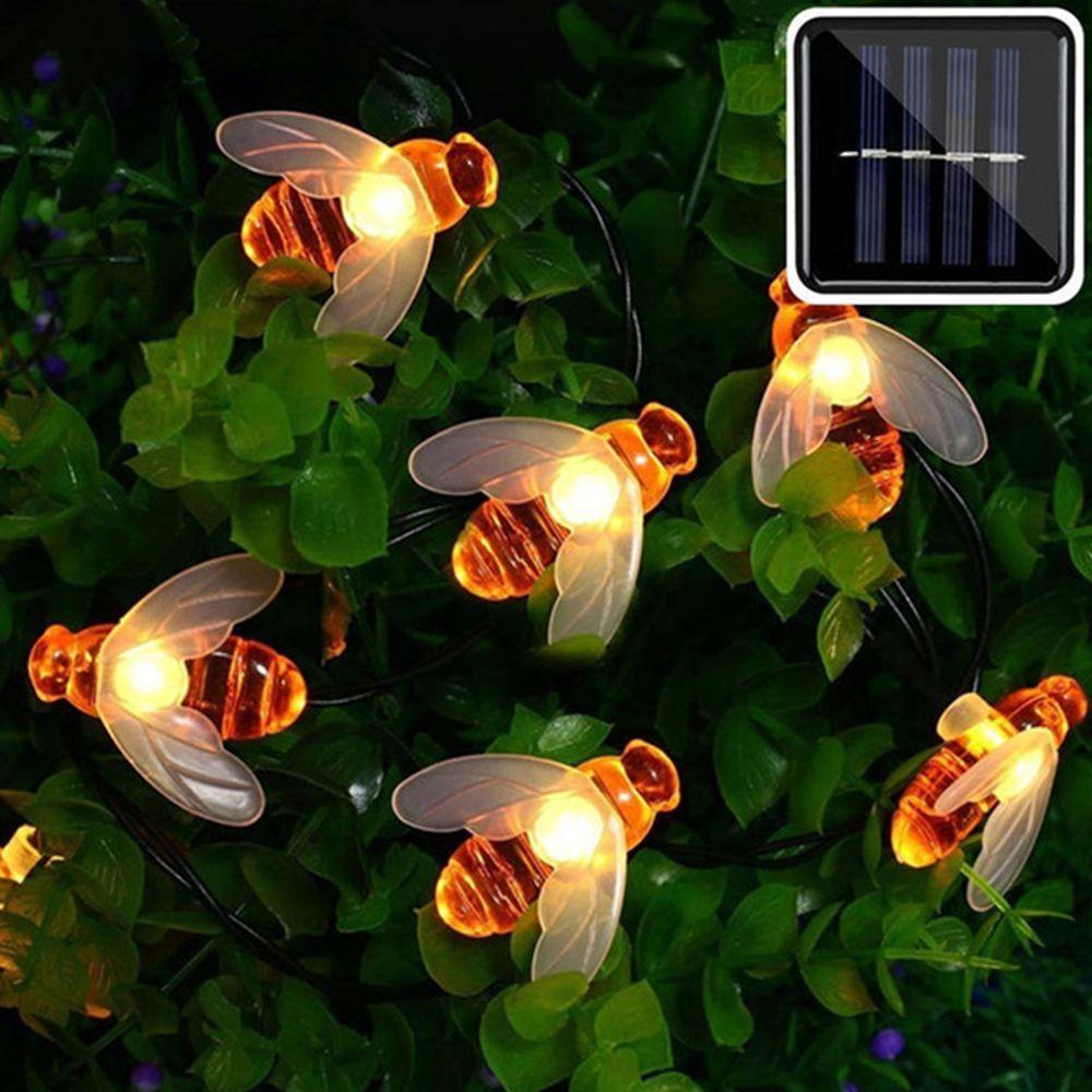 Dây Đèn Led Hình Ong Mật Sử Dụng Năng Lượng Mặt Trời