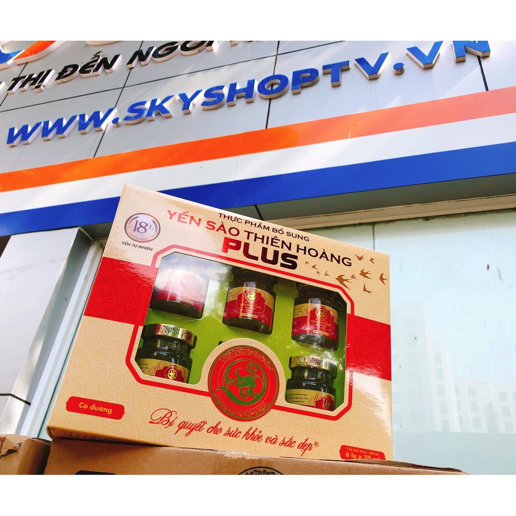 3 Hộp Yến Thiên Hoàng 18% Plus (1 Hộp 6 Lọ X 70ml) | BigBuy360 - bigbuy360.vn