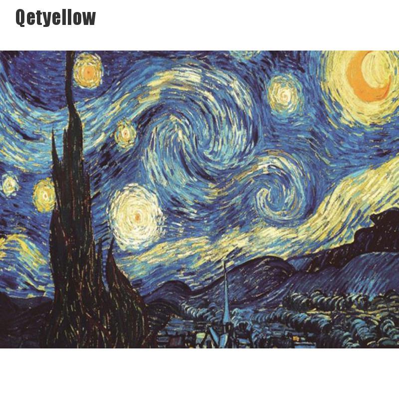 Qetyellow Full Drill 5D Diamond Painting Starry Night Diamond Painting for Wall Decor