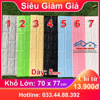 SỈ LẺ TẤM XỐP DÁN TƯỜNG 3D CÁCH ÂM CÁCH NHIỆT GIÁ RẺ HÀ NỘI LOẠI 5MM