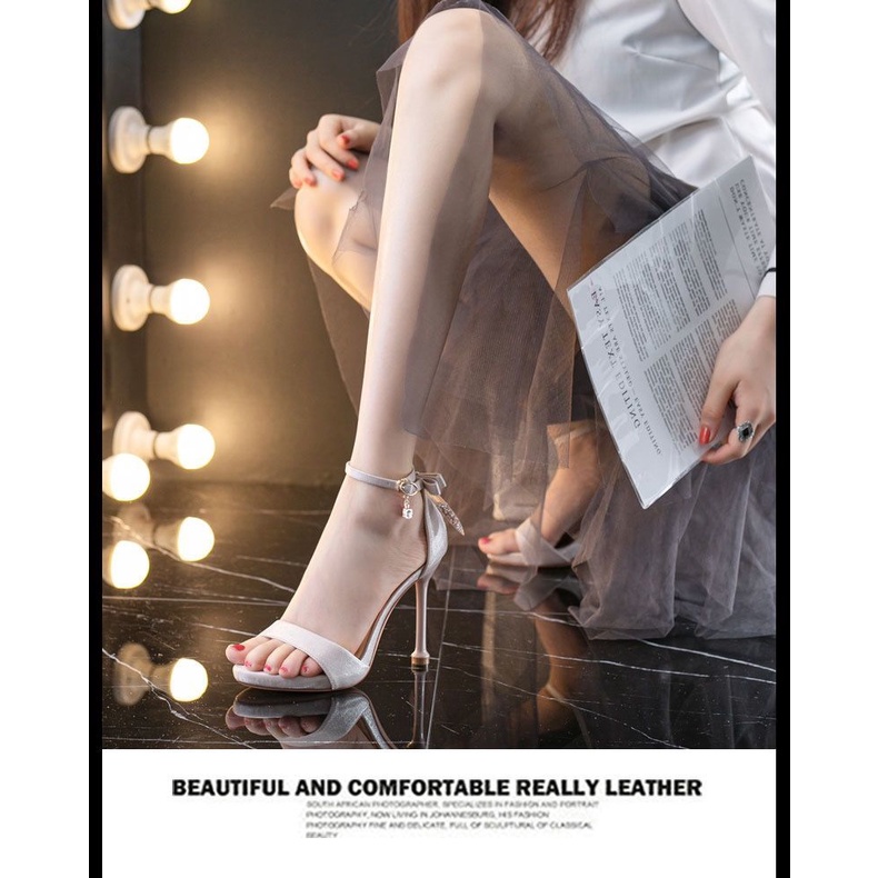 Giày Sandal Cao Gót Thời Trang Thanh Lịch Cho Nữ