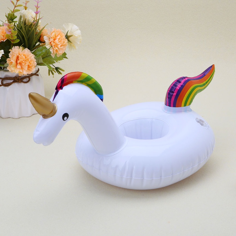 Giá Đỡ Cốc Nước Hình Kỳ Lân Bơm Hơi Mini Tiện Dụng Cho Bữa Tiệc Bể bơi