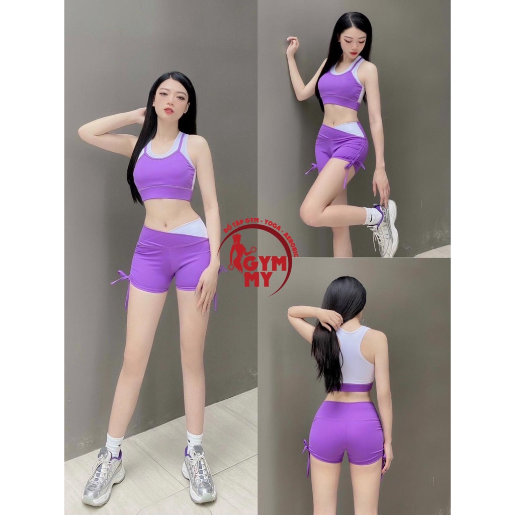Set Đùi Phối Màu DR ⚡️ HÀNG XUẤT KHẨU ⚡️ Tập Gym - Yoga - Aerobic