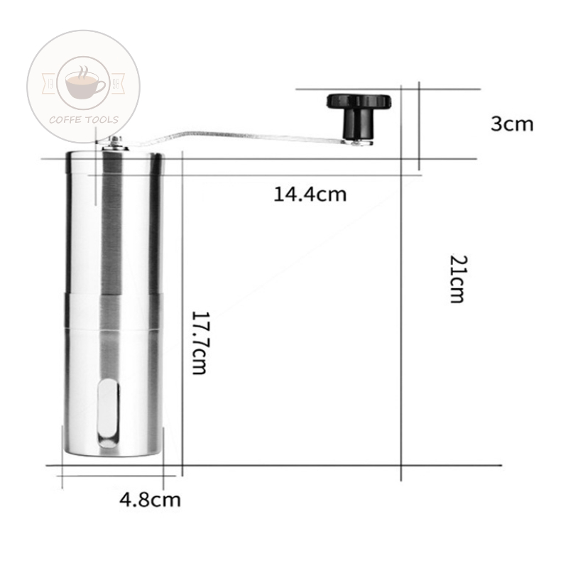 Máy Xay Cà Phê Cầm Tay Bằng Thép 304 Không Gỉ