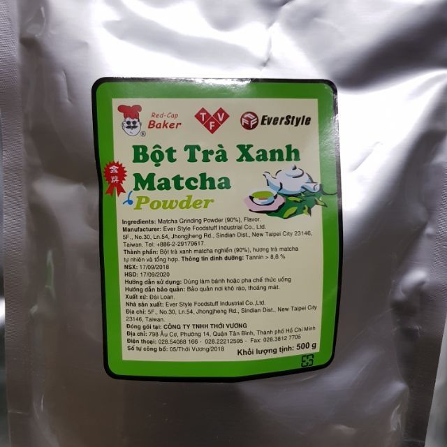 Bột trà xanh matcha Đài Loan 100g