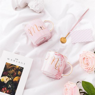 Cốc đôi sứ Mr & Mrs