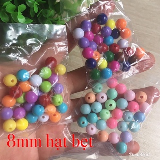 🍀🌺 Hạt bẹt size 6-8mm màu ngẫu nhiên