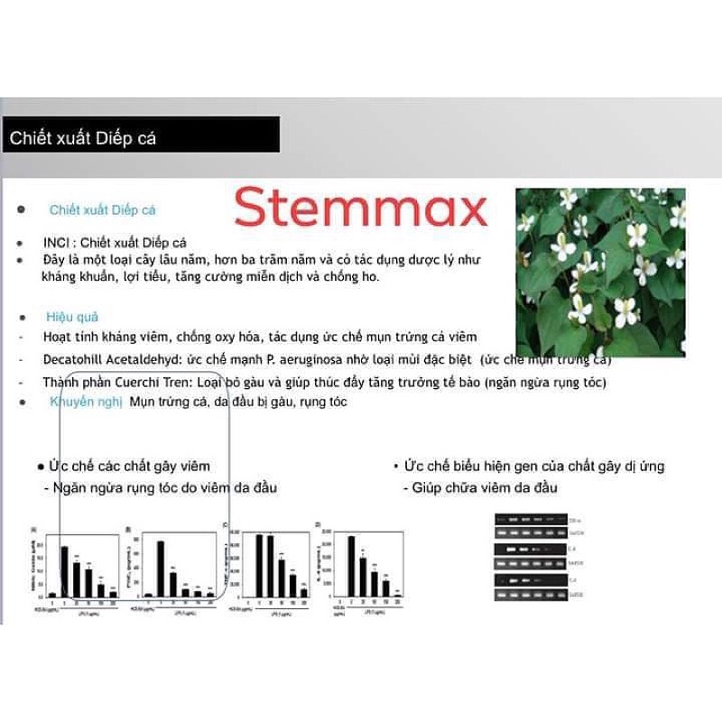Mặt nạ tế bào gốc Stemmax phục hồi, cấp ẩm, nâng cơ da