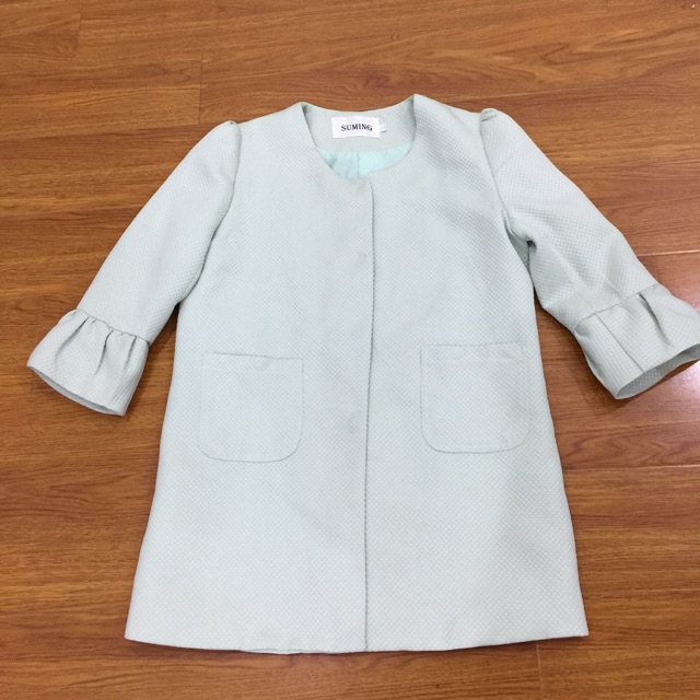 Áo khoác xanh bạc hà