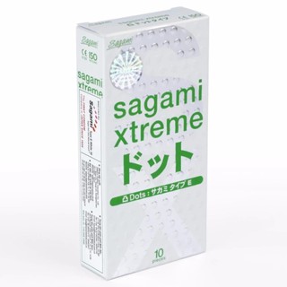 Bao cao su Gân gai Sagami Extreme White Hộp 10 cái