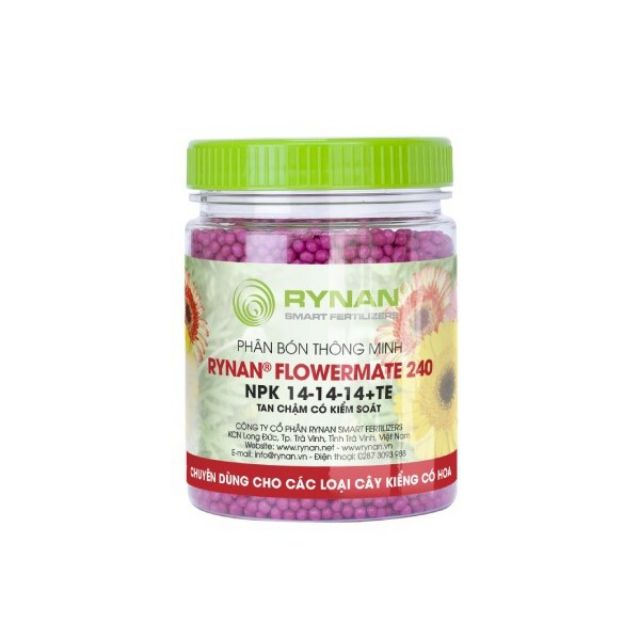 Phân tan chậm có kiểm soát Rynan 240 chuyên dùng cho giai đoạn ra hoa