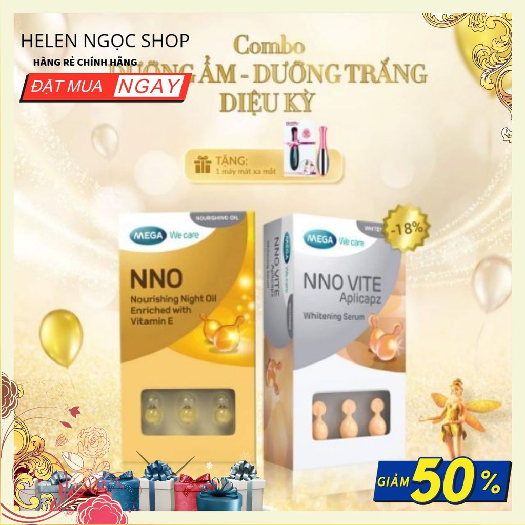 NNO DƯỠNG ẨM VÀ NNO VITE DƯỠNG TRẮNG DẠNG SERUM VIÊN LẺ