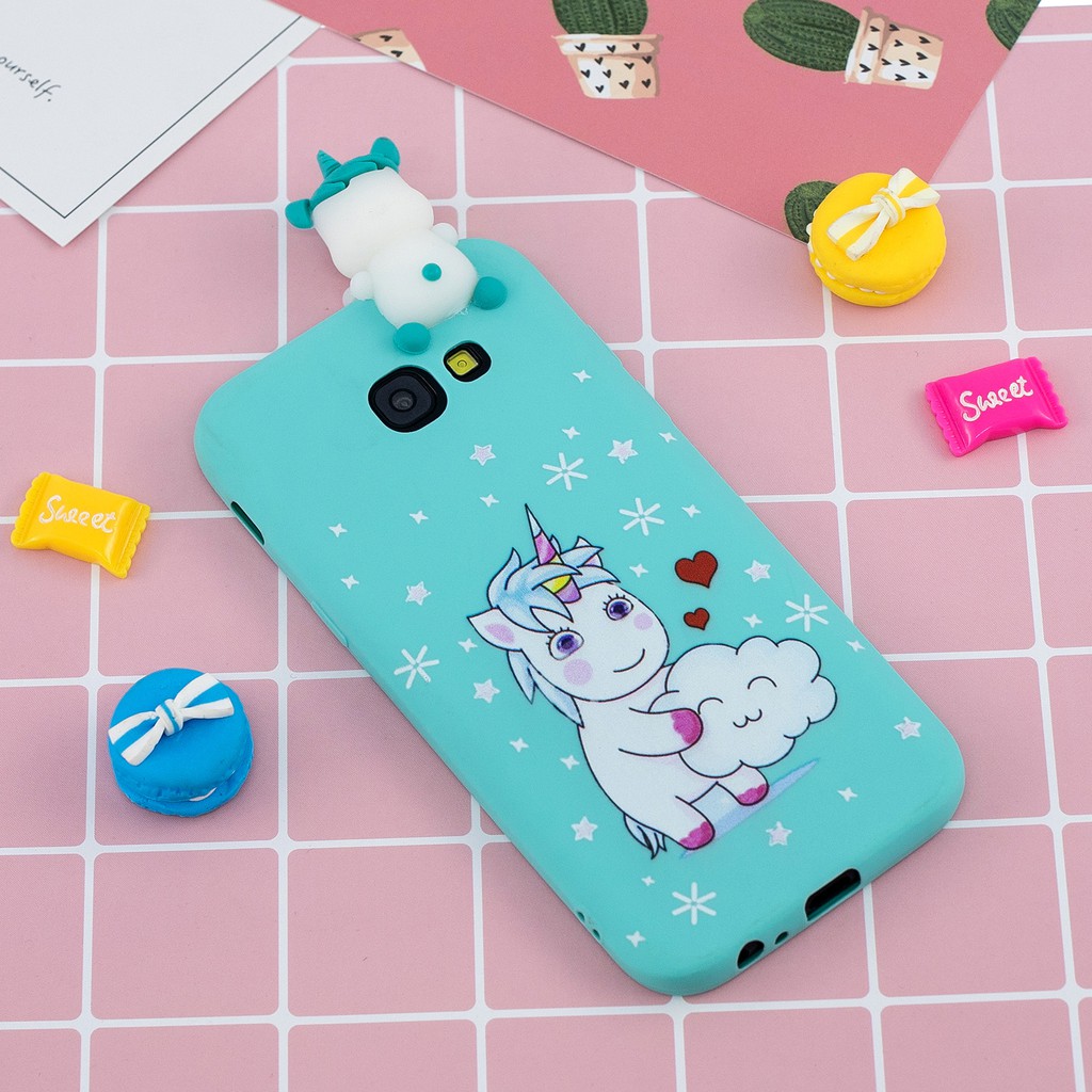 Ốp điện thoại silicone in hình hoạt hình dễ thương cho Samsung A3 A5 A7 2017 | BigBuy360 - bigbuy360.vn