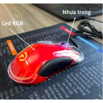 Chuột Gaming G702 CRYSTAL Led RGB 4 nút lập trình 12000 DPI bảo hành 12 tháng - CBF Tony
