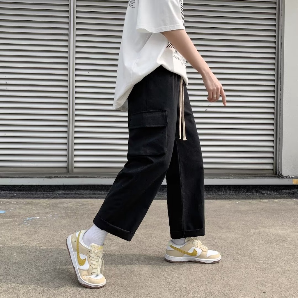 Quần ống rộng Phong Cách Hàn Quốc Dành Cho Nam