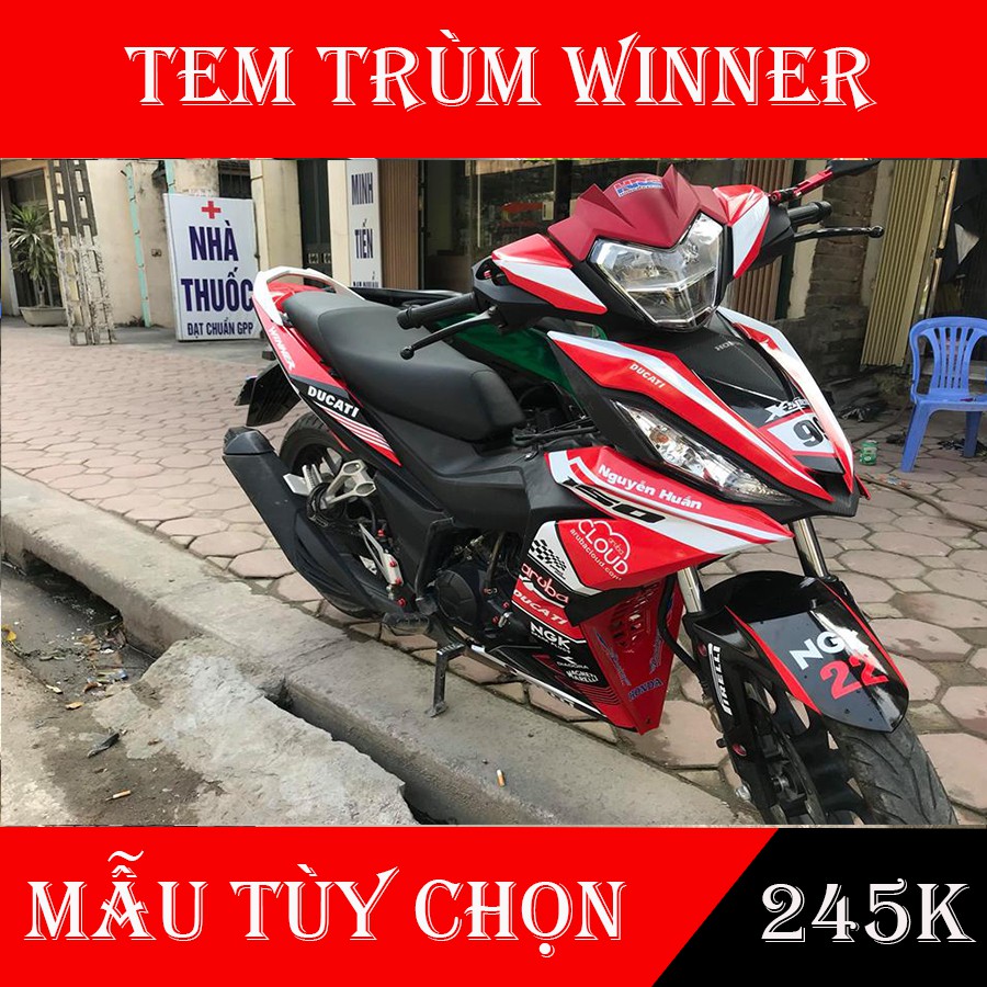 Tem Trùm Winner Đỏ Trắng Đen